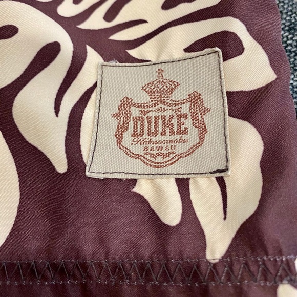 🌺 Authentic Hawaii Duke Kahanamoku Hawaiian Board Shorts Swim Trunks Flowers - Picture 3 of 12